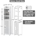 thumbnail image 2 of Toilet Storage Cabinet with Paper Holder - Space-Saving Bathroom Organizer (Multi-Color Options), 2 of 7