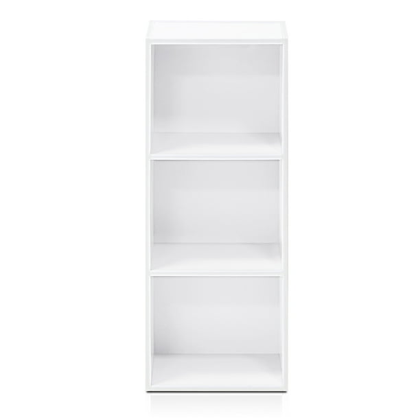 Furinno 11003wh 3 Tier Open Shelf, 3 Shelf Bookcase White