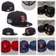 thumbnail image 2 of MLB Boston Red Sox Fitted Hat Hombres Mujeres Gorra De Béisbol Completa Cerrada Ajuste Hip Hop Sombrero, 2 of 3