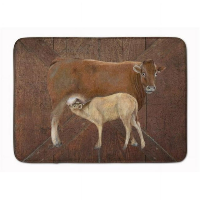Carolines Treasures SB3074RUG Cow Momma & Baby Machine Washable Memory Foam Mat