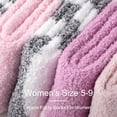 thumbnail image 4 of Fuzzy Socks for Women Gifts, Fluffy Cozy Plush Soft Slipper Socks for Fall Winter Christmas Warm Sleeping Home 6 Pairs, 4 of 9