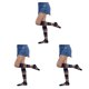 thumbnail image 4 of Calcetines hasta la rodilla Qarigey 1 par rayas iris Transpirabilidad Corazón Cómodo Cálido, 4 of 6