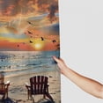 thumbnail image 3 of Orinice  Beach Shower Curtain  Sunset Sea Tropical Ocean Inspirational Quotes Coastal Sunrise Palm Tree Motivational Artwork Cloth Waterproof Polyester Bathroom Decor Set with 12 Pack Hooks 69x72, 3 of 7