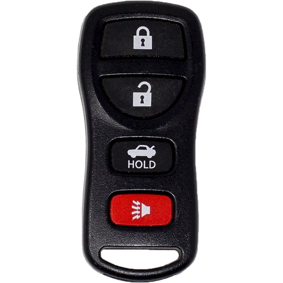 Car Keys Express Car Remote Replacement Case - Nissan 4 Button Black Shell Only; No Electronics