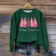 thumbnail image 1 of DPTALR Women's Christmas Printed Round Neck Long Sleeved Top Loose Fitting Sweater, 1 of 4