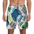 thumbnail image 2 of Goofa Game All Day Printed Men's Swim Trunks Board Shorts Quick Dry Mens Swimming Trunks with Compression Liner,Breathable Fit Hawaii Beach Shorts-Small, 2 of 9