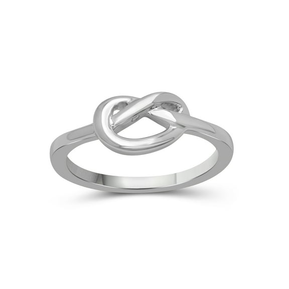 JewelersClub Sterling Silver Love Knot Friendship Ring for Women | Dainty Sterling Silver Promise Ring For Women | Silver Celtic Knot Ring For Women