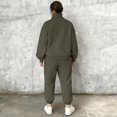 thumbnail image 4 of LEKODE Comfort Sweatshirt Yoga Sets for Women Casual Sets for Women Womens Long Sleeve Tops Womens Top Long Sleeve Tops for Woman Long Sleeve Tops Army Green S, 4 of 7