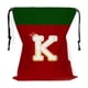thumbnail image 2 of Bolsa de regalo navideña con cordón, 26 letras, poliéster rojo, 30 x 38 cm | Bolsa reutilizable para dulces navideños, pequeña bolsa para envolver regalos, organizador de decoración festiva, 2 of 6