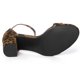 thumbnail image 5 of Sandalias Talón De Bloque Correa Impresa Del Tobillo Punta Abierta Para Mujer Leopardo Marrón 43 EU, 5 of 7