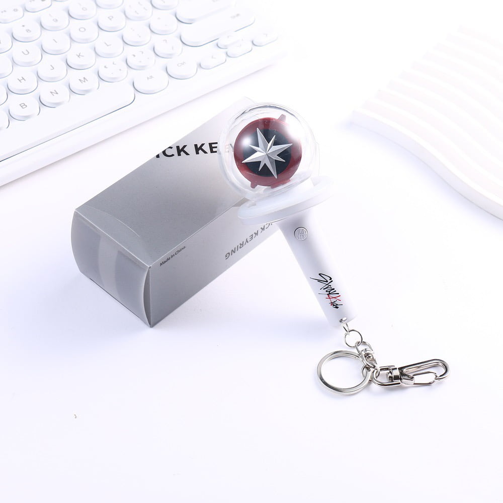 Stray Kids Lightstick Ver2 Keychain SKZ Mini Light Stick Pendant for Bag ,Light Colour and Speed Adjustable  Fans Gift Collection(Built-in battery)