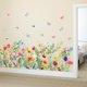 thumbnail image 2 of Pegatinas de pared de plantas, flores y mariposas, jardín, pegatinas de pared de flores, arte de pared de mariposas volando, 2 of 5