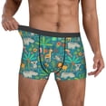 thumbnail image 2 of Kdxio Men's Boxer Briefs with Jungle Animals Print - Comfortable and Breathable Underwear for Everyday Wear, 2 of 7