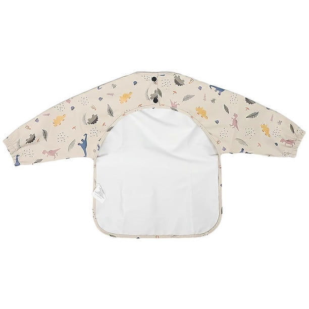Baby Feeding Bib Apron Bib Infant Use Toddler Feeding Assorted Color Protective Easy to Clean 1Pcs
