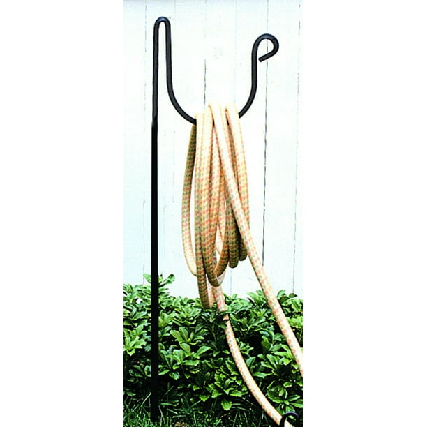 Village Wrought Iron HHSQLB Square Iron Garden Hose Holder