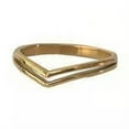 thumbnail image 6 of Womens Titanium Steel Double Layer Ring Geometric Design V Shaped Jewelry For Everyday Wear Fashion Essentials, 6 of 6