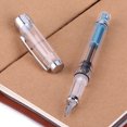 thumbnail image 2 of 0.5mm Point Fountain Pen, Transparent Fountain Pen Practical Fountain Pen Convenient Nib Fountain Pen  For Office Home School, 2 of 8
