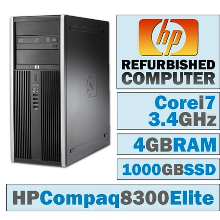 64 Bit Pcie Tv - REFURBISHED HP Compaq Elite 8300 CMT/Core i7-3770 @ 3.4 GHz/4GB DDR3/NEW 1000GB SSD/DVD-RW/WINDOWS 10 PRO 64 BIT