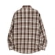 thumbnail image 4 of Camisas de los Hombres de Manga Larga Casual Vintage Comprobar Cuadrado Botón Abajo Collar de Solapa, Manga Larga Blusa Moda Superior, 4 of 9