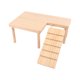 thumbnail image 4 of Plataformas de madera para hámster Muebles para mascotas pequeñas con escalera Accesorios para jaulas para roedores Bien, 4 of 9