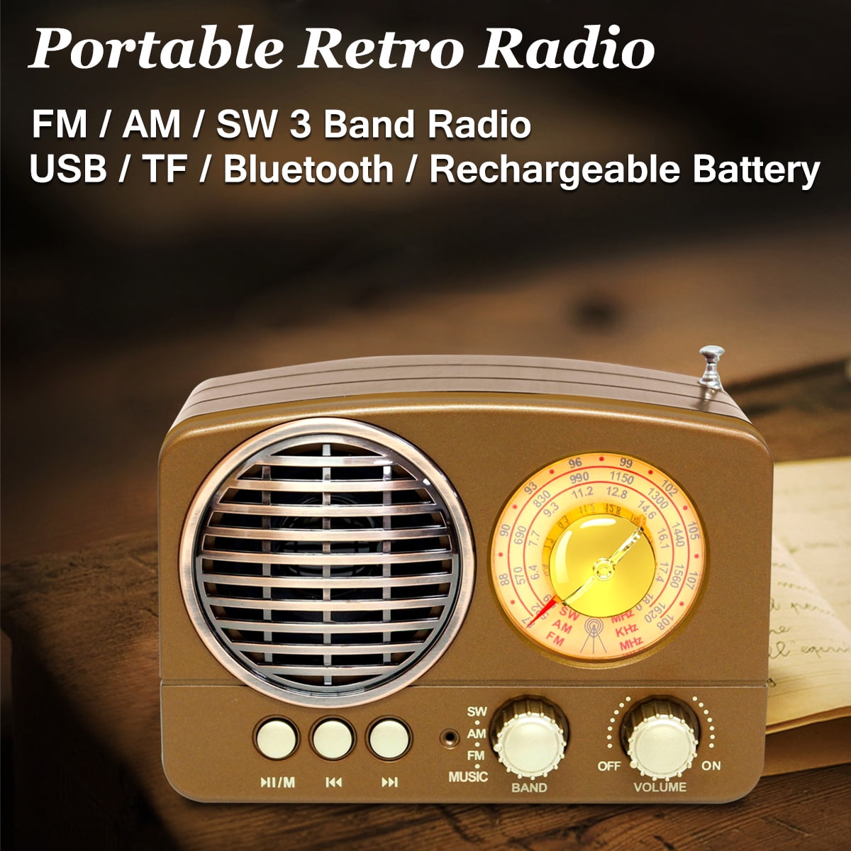 retro radio bluetooth