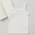 thumbnail image 2 of fatyb Kids Girls Ruffle Hem Spaghetti Strap Tank Tops Cotton Sleeveless Solid Color Camisoles Shirts, 2 of 4