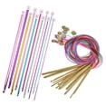 thumbnail image 2 of de agujas de tejer, Circular de bambú profesion para principiantes portátil con tejido de tubo de plástico tejido creativo alfombra manta - Zulema Agujas de tejer, 2 of 8