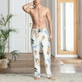 thumbnail image 2 of Masiiu Bluey Pattern Men's Pajama Pants, Elastic Waist with Drawstring and Pockets, Comfortable Loungewear-Small, 2 of 6