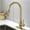 Gold, variant on Cfowner Single Handle High Arc Kitchen Faucet, Stainless Steel Sink Faucets with Pull Down Sprayer, 360°Swivel Spout
