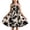 Black, variant on Spazoro Girls Midi Camisole Dresses, A-Line Square Neck Sleeveless Floral Print Casual Summer Dresses for Girls Black Size 8-9