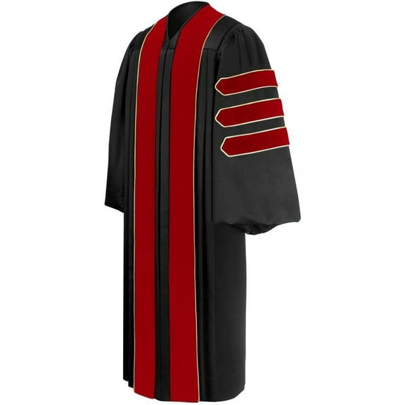 CLERKMANS Unisex Theology Doctoral Graduation Gown, Pastor Clergy Robe