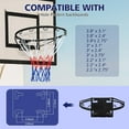 thumbnail image 3 of Basketball Rim Replacement Standard 18" Steel Rim Wall Mounted Basketball Goal Hoop With Net For Indoor Outdoor Black, 3 of 7