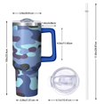 thumbnail image 6 of Camouflage 40oz Tumbler– Stainless Steel Insulated Tumbler with Handle and Straw, Large Capacity Travel Cup for Hot & Cold Drinks, 6 of 6