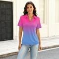 thumbnail image 4 of Womens Polo Shirts Plus Size V Neck Collared Short Sleeve Golf Shirt 2026 Spring Summer Casual Work Tops, 4 of 4