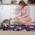 thumbnail image 3 of Pioneer Flower Floral Print Pattern Kitchen Rugs Sets Of 2, Anti Fatigue Non Slip Washable Floor Mats for Kitchen Sink Laundry, 17X30 Inch + 17X47 Inch, 3 of 6