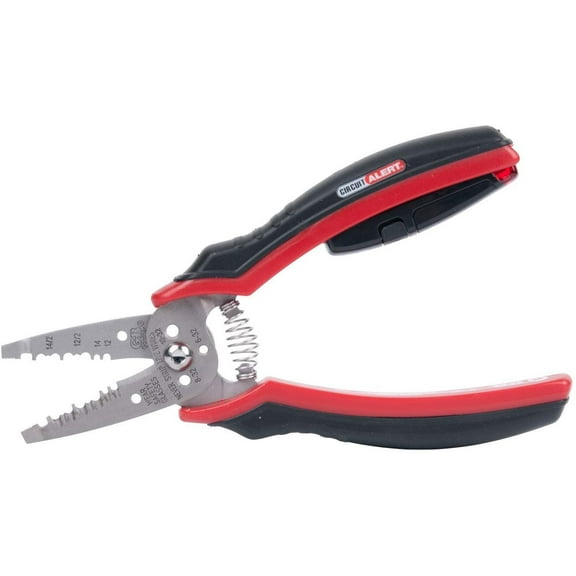 Gardner Bender GST-224M Circuit Alert Voltage Sensing Stainless Wire Stripper, 12/2 & 14/2 NM Cable, 7 1/2 in.