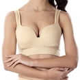 thumbnail image 3 of Everyday Bras for Women Neck Bra Small Sports Bras for Women One Shoulder Sports Bra Top Sports Bra Medium Bras for Women Bandeau Sports Bra Pack of Push up Bras for Women Strapless Bra Beige L, 3 of 3