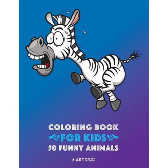 Pre-Owned Coloring Book for Kids: 50 Funny Animals: Easy Colouring Pages for Boys and Girls, Beginner Friendly for Ages 1, 2-4, 4-8, 8-12 Year Old, Toddlers, Kindergarten, Preschool, Kids of All ages (Paperback