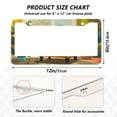 thumbnail image 7 of Aluminum License Plate Frame 2 Pack Car Exterior Accessory Car Tag Holder for Front Rear Plates Cars Decor Black Cat Lounging, 7 of 7