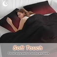 thumbnail image 4 of 3 Piece Black Red Ombre Duvet Cover Set Twin Size, Microfiber Comforter/Quilt Cover with Corner Ties and 2 Pillowcases, Modern Abstract Art Gradient All Season Soft Bedding with Zipper Closure, 4 of 8