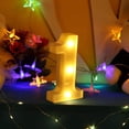 thumbnail image 3 of Letras y números iluminados (1) Alfabeto iluminado Lámpara LED iluminada Letras decorativas Funciona con pilas para fiestas Bodas Decoración del hogar, 3 of 5