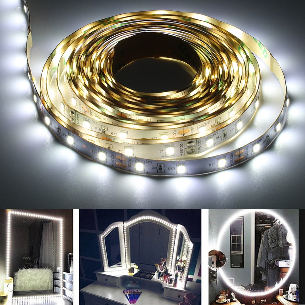 Strip Light Mirror, LED Makeup Strip Light, 3 Types Vanity Mirror, Bedroom For Makeup Wall Bathroom