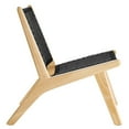 thumbnail image 3 of Side Dining Chair, Black Natural, Wood, Kitchen Cafe Bistro Hospitality Restaurant, Modern Contemporary HB36065, 3 of 9