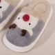 thumbnail image 3 of Lindas Pantuflas Felpa Alce Navideño para Interior Y Exterior, 3 of 9
