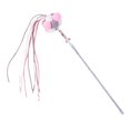 thumbnail image 2 of Fairy Cat Teaser Colorful Long Rod Beaded Pet Toy para gatos de interior Regalos divertidos , Rosa gris Sunnimix Varita mágica de gato, 2 of 8