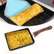 thumbnail image 5 of Rectángulo Huevo Sartén Tortilla Panqueque Antiadherente Mango de Madera Desayuno, 5 of 10
