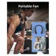 thumbnail image 3 of Neck Fan, Personal Fan with LED Display, Rechargeable 3600mAh 3 Speed Adjustment USB Fan for Home,T, 3 of 5