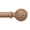 Wood, variant on OLV Boho Curtain Rods 36-88" Heavy Duty with Wood Grain Leaf Finial,Burlywood-white