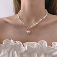 thumbnail image 3 of Colliers pour Femmes Collier de Perles pour Femmes Collier Charme Collier Ras du Cou Collier Perlé Bijoux de Mariage Bal Cadeaux Tendance pour Femmes, 3 of 6