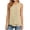 Khaki-1, variant on Cotton Linen Tank Tops for Womens Sleeveless Round Neck Tiered Layered Shirts Summer Casual Loose Fit Plain Blouses